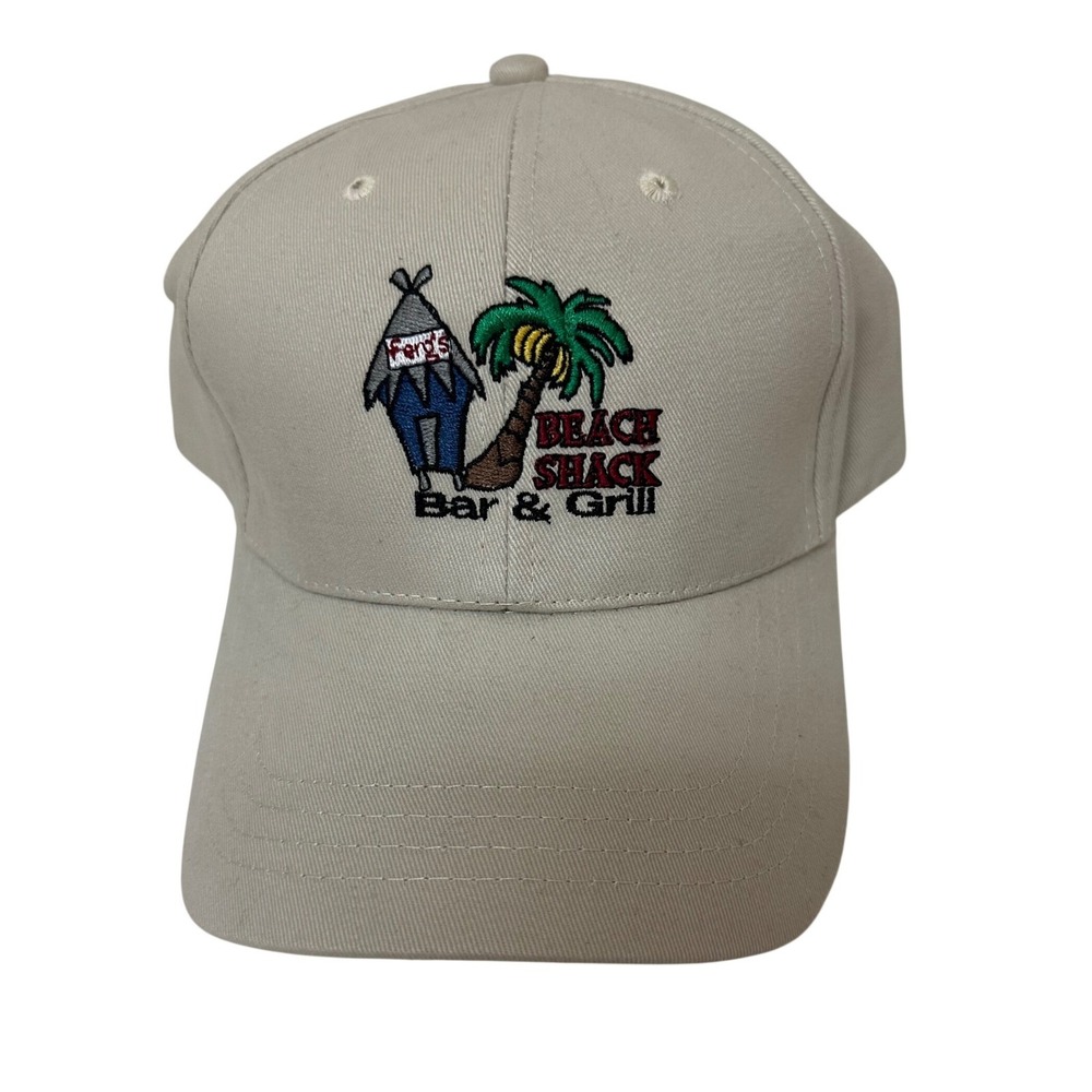 Paramount Apparel Fergs Beach Shack Bar & Grill Tan Cotton Adjustable Hat I650